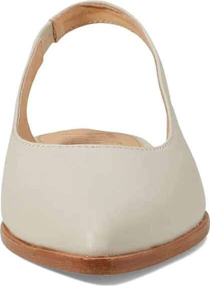 Frye Kenzie Slingback Flat Women's Flat Shoes Ivory : 7.5 B - Medium, Leather - Image 2