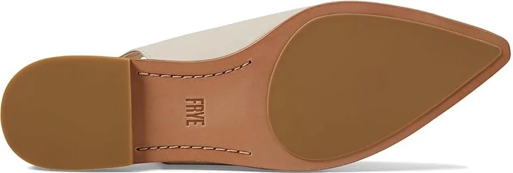 Frye Kenzie Slingback Flat Women's Flat Shoes Ivory : 7.5 B - Medium, Leather - Image 3