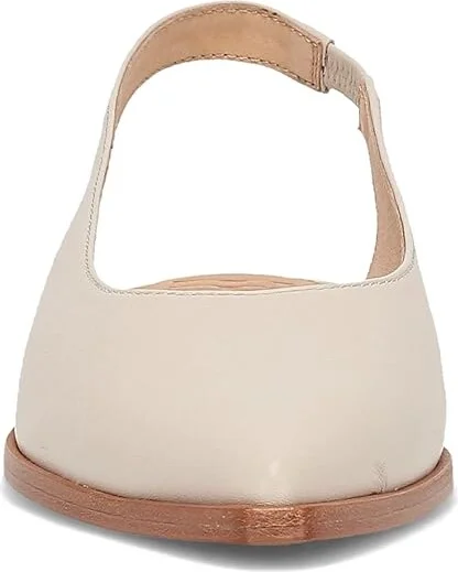 Frye Kenzie Slingback Flat Women's Flat Shoes Ivory : 7.5 B - Medium, Leather - Image 5