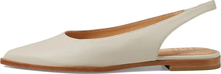 Frye Kenzie Slingback Flat Women's Flat Shoes Ivory : 7.5 B - Medium, Leather - Image 6