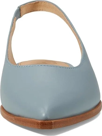 Frye Kenzie Slingback Flat Women's Flat Shoes Steel Blue : 6.5 B - Medium, Leather - Image 2