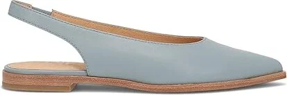 Frye Kenzie Slingback Flat Women's Flat Shoes Steel Blue : 6.5 B - Medium, Leather - Image 7