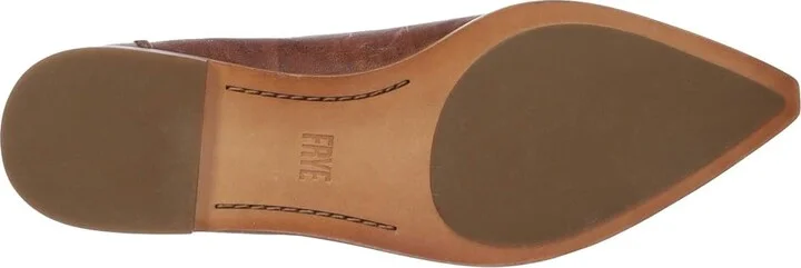 Frye Kenzie Venetian Women's Slip-on Dress Shoes Cognac Antique Soft Vintage : 6 B - Medium, Leather - Image 4