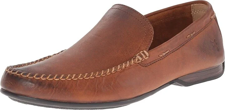 Frye Lewis Venetian Men's Slip on Shoes Black Oiled Vintage : 7.5 D - Medium, Leather - Image 9