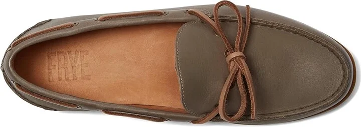 Frye Mason One Eye Tie Men's Slip on Shoes Steel : 9.5 D - Medium, Leather/Suede - Image 2