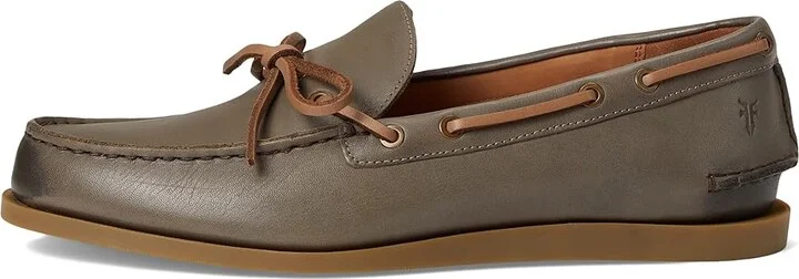 Frye Mason One Eye Tie Men's Slip on Shoes Steel : 9.5 D - Medium, Leather/Suede - Image 6