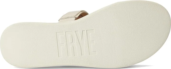 Frye Maya Buckle Sandals Women's Wedge Shoes Ivory : 9 B - Medium, Leather - Image 3