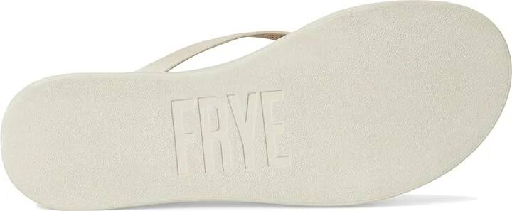 Frye Maya Buckle Thong Sandals Women's Wedge Shoes Ivory : 10 B - Medium, Leather - Image 3