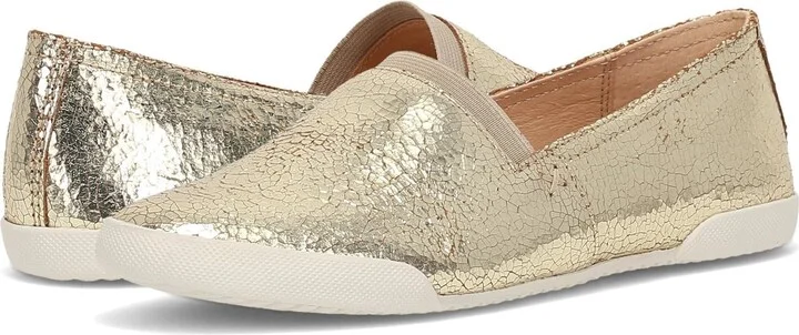 Frye Melanie Slip On Shoes for Women Crafted from Premium Leather with White Rubber Toe Bumpers and Soles