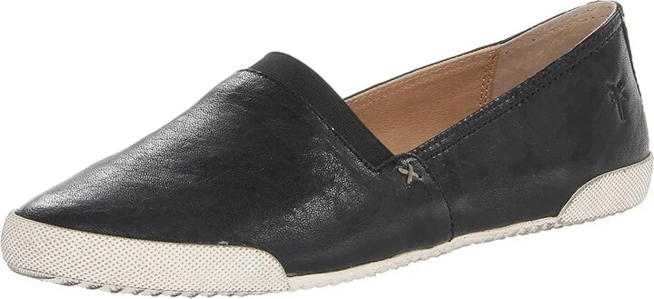 Frye Melanie Slip On Women's Slip on Shoes Black Antique Soft Vintage : 5.5 B - Medium, Leather - Image 2