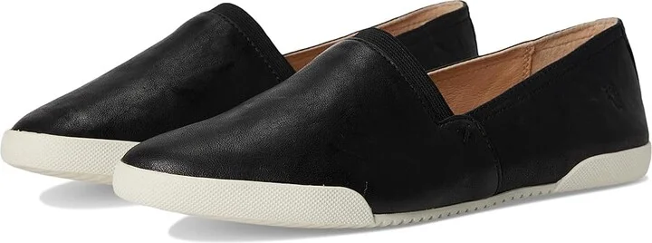 Frye Melanie Slip On Women's Slip on Shoes Black Antique Soft Vintage : 5.5 B - Medium, Leather