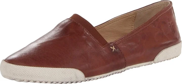 Frye Melanie Slip On Women's Slip on Shoes Cognac Antique Soft Vintage : 6 B - Medium, Leather - Image 2