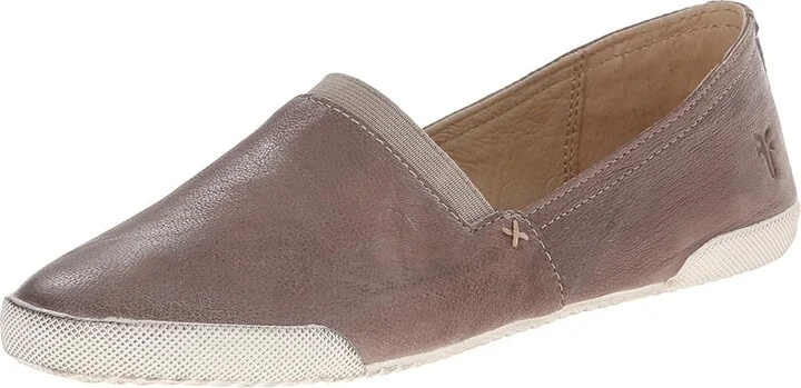 Frye Melanie Slip On Women's Slip on Shoes Grey Antique Soft Vintage : 8.5 B - Medium, Leather - Image 2