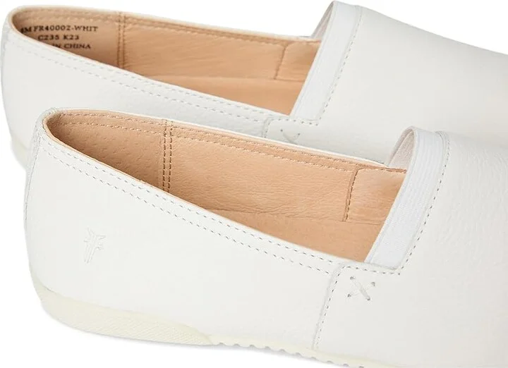 Frye Melanie Slip On Women's Slip on Shoes White 1 : 6 B - Medium, Leather - Image 7