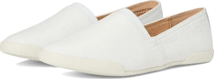 Frye Melanie Slip On Women's Slip on Shoes White 1 : 6 B - Medium, Leather