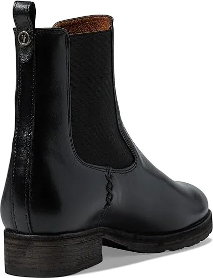 Frye Melissa Double Sole Chelsea Women's Shoes Black : 8 B - Medium, Leather - Image 4