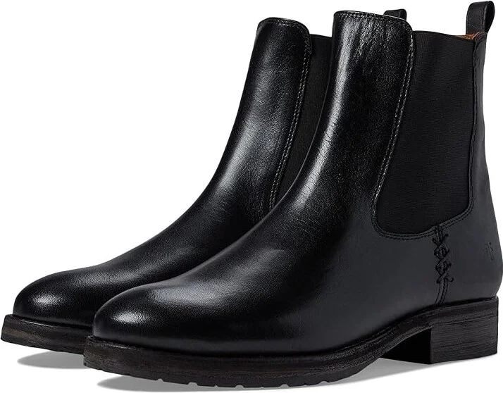 Frye Melissa Double Sole Chelsea Women's Shoes Black : 8 B - Medium, Leather