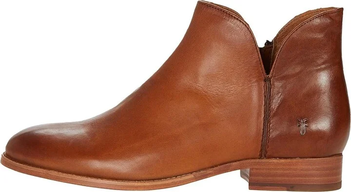 Frye Melissa Shootie Women's Boots Caramel Antique Pull Up : 6 B - Medium, Leather - Image 6