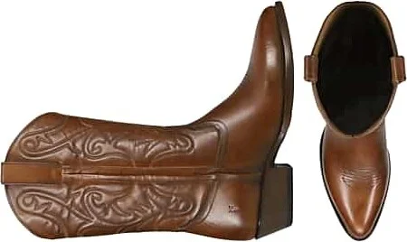Frye Men's Bruce Pull-On Plain Toe Cowboy Boots Cognac