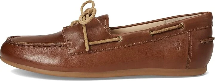 Frye Naya Boat Shoes Women's Shoes Cinnamon : 9.5 B - Medium, Leather - Image 6