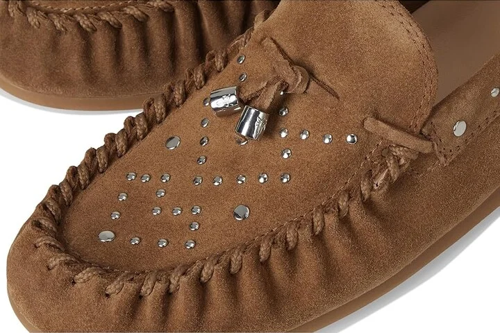 Frye Naya Stud Moc Women's Shoes Almond : 8 B - Medium, Leather/Suede - Image 7