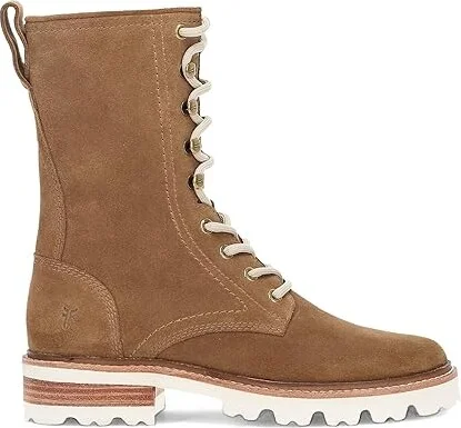 Frye Olivia Combat Women's Boots Almond : 7 B - Medium, Leather - Image 7