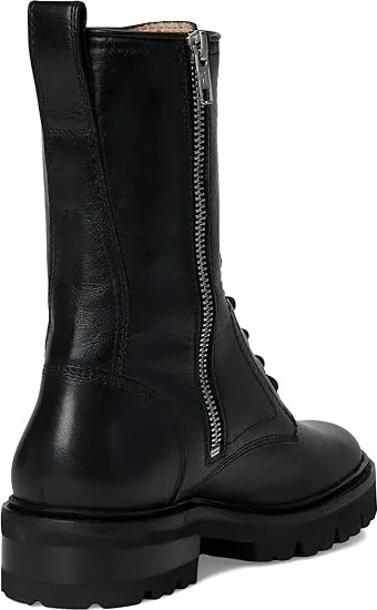 Frye Olivia Combat Women's Boots Black : 6.5 B - Medium, Leather - Image 4