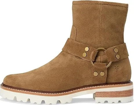 Frye Olivia Harness Short Women's Boots Almond : 7.5 B - Medium, Suede - Image 6