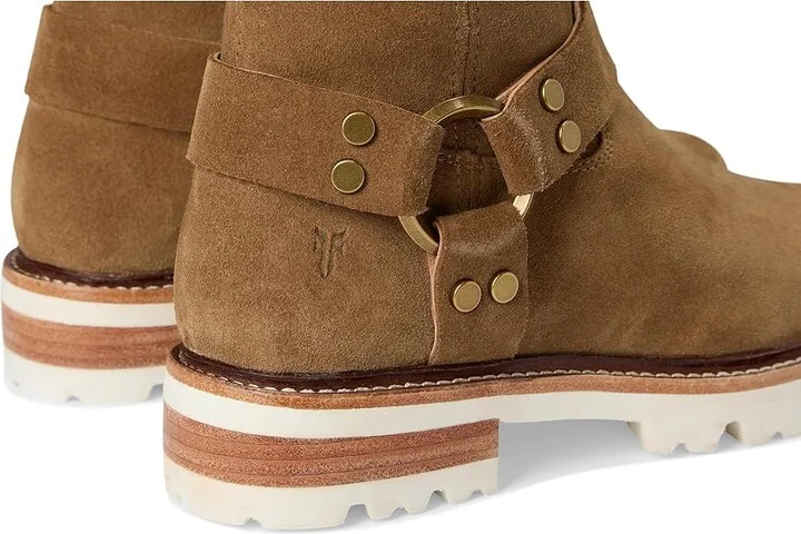 Frye Olivia Harness Short Women's Boots Almond : 7.5 B - Medium, Suede - Image 7