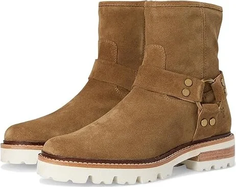 Frye Olivia Harness Short Women's Boots Almond : 7.5 B - Medium, Suede