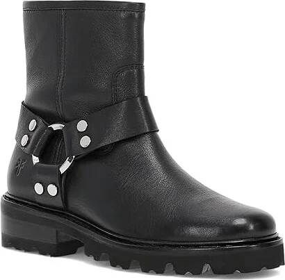 Frye Olivia Harness Short Women's Boots Black : 7.5 B - Medium, Suede - Image 5