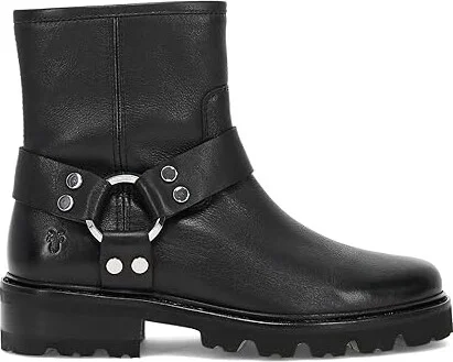 Frye Olivia Harness Short Women's Boots Black : 7.5 B - Medium, Suede - Image 7