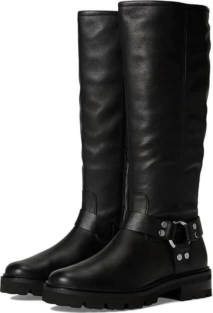 Frye Olivia Harness Tall Women's Boots Black : 6.5 B - Medium, Leather