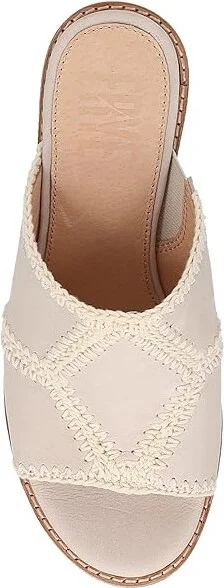 Frye Pipa Crochet Platform Women's Sandals Ivory : 9.5 B - Medium, Textile - Image 2