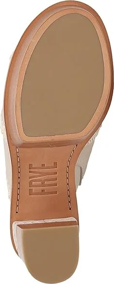 Frye Pipa Crochet Platform Women's Sandals Ivory : 9.5 B - Medium, Textile - Image 3