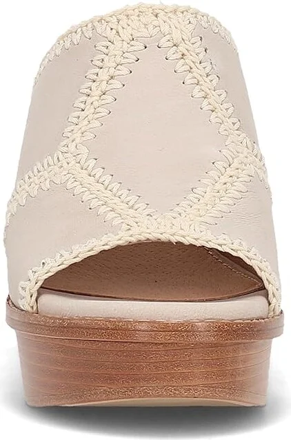 Frye Pipa Crochet Platform Women's Sandals Ivory : 9.5 B - Medium, Textile - Image 5