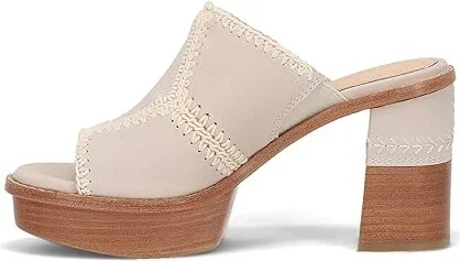 Frye Pipa Crochet Platform Women's Sandals Ivory : 9.5 B - Medium, Textile - Image 6
