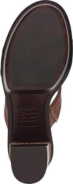 Frye Pipa Woodstock 2 Band Platform Women's Sandals Saddle : 5.5 B - Medium, Leather - Image 3