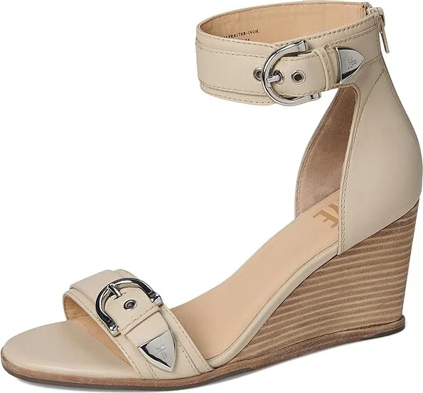 Frye Rachel 2 Piece Sandals Women's Sandals Ivory : 6.5 B - Medium, Leather - Image 5