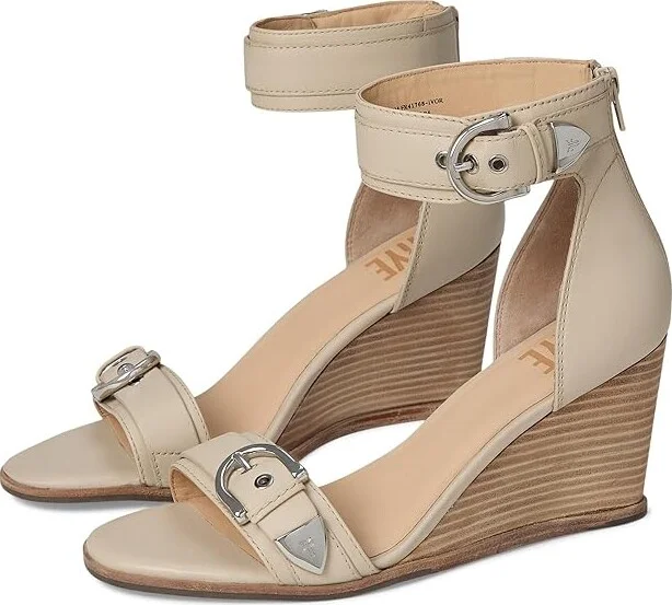 Frye Rachel 2 Piece Sandals Women's Sandals Ivory : 6.5 B - Medium, Leather