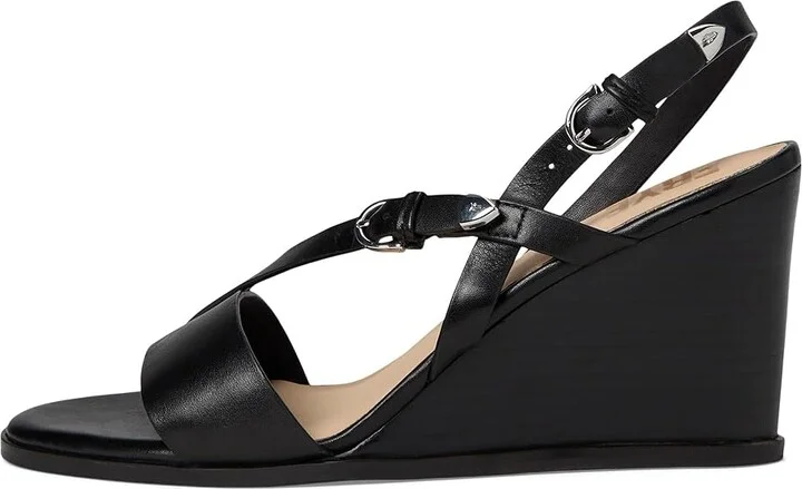 Frye Rachel Buckle Sandals Women's Sandals Black : 7 B - Medium, Leather - Image 6