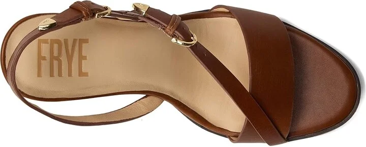 Frye Rachel Buckle Sandals Women's Sandals Cinnamon : 10 B - Medium, Leather - Image 2
