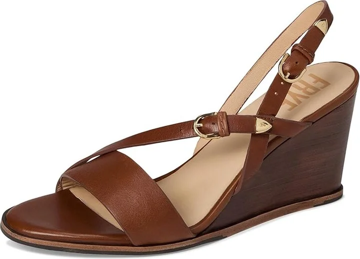 Frye Rachel Buckle Sandals Women's Sandals Cinnamon : 10 B - Medium, Leather - Image 5