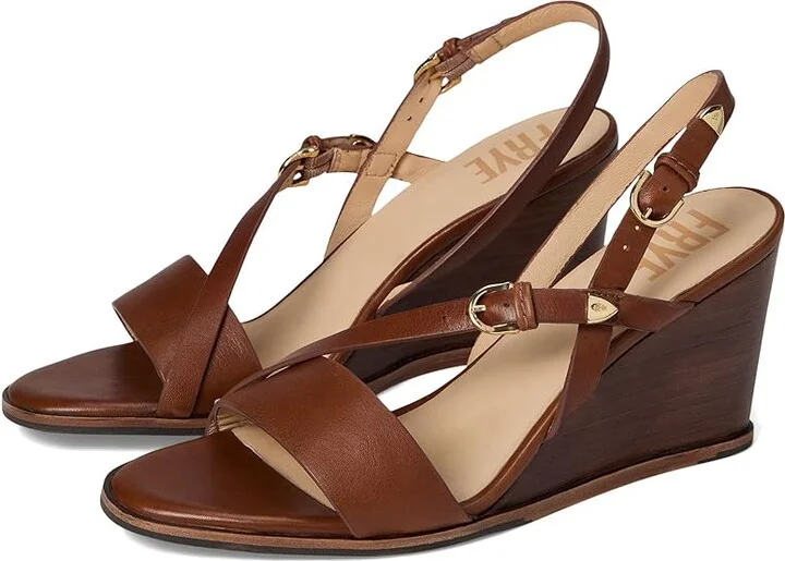 Frye Rachel Buckle Sandals Women's Sandals Cinnamon : 10 B - Medium, Leather