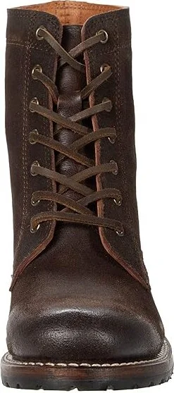Frye Sabrina 6G Lace Up Women's Lace-up Boots Dark Brown Oiled Suede : 6 B - Medium, Leather - Image 5