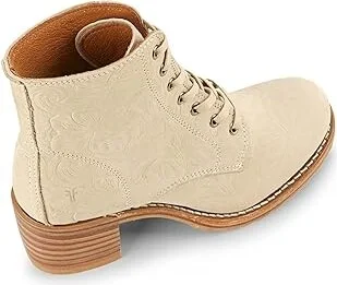 Frye Sabrina 6G Lace Up Women's Lace-up Boots Ivory : 8 B - Medium, Leather - Image 2