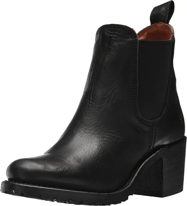 Frye Sabrina Chelsea Women's Pull-on Boots Black Oil Tanned Full Grain : 8.5 B - Medium, Leather - Image 2