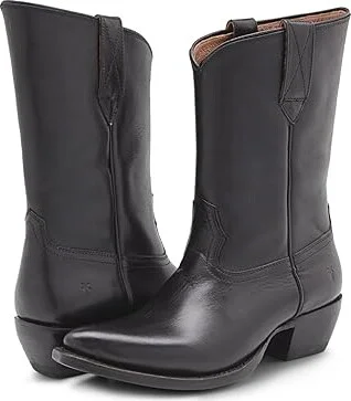Frye Sacha Mid Pull On Women's Boots Black : 10 B - Medium, Leather