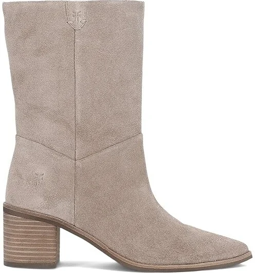 Frye Sadie Softy Mid Women's Boots Taupe : 6.5 B - Medium, Leather/Suede - Image 7