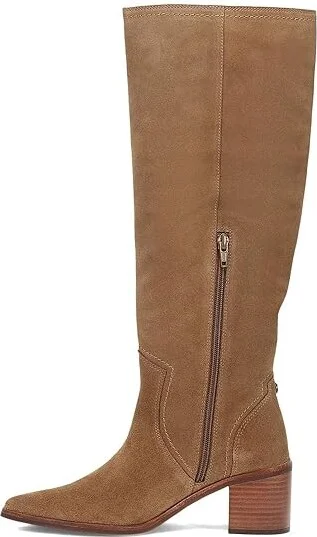 Frye Sadie Softy Tall Women's Boots Almond : 6 B - Medium, Leather/Suede - Image 6